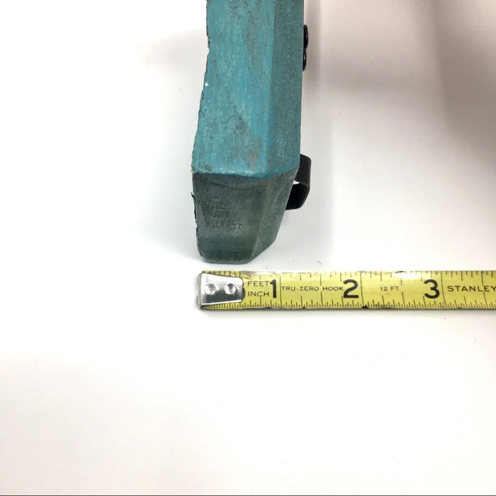 Pair of Victorian Inspired Square Turquoise Gold Paisley and Skeleton Key Hooks